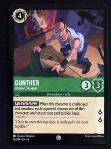 Diseñador de interiores Disney Lorcana Ursula’s Return Gunther 72/204 casi nuevo - Imagen 1 de 2