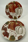 Royal Norfolk Dinner Plates Thanksgiving Fall Autumn Pumpkin (3) 10.75"