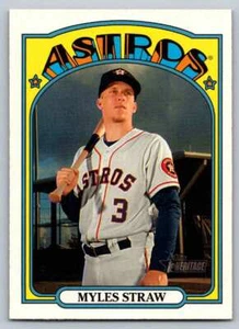 2021 Topps Heritage #272 Myles Straw not graded - Picture 1 of 2