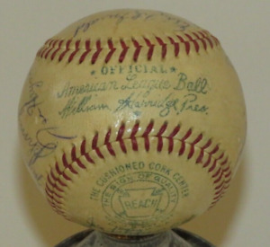1954 WASHINGTON SENATORS Team Signed OAL Baseball Killebrew Heinie Manush