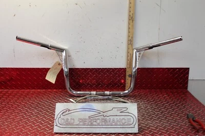 2008 HARLEY DAVIDSON ELECTRA GLIDE CHROME APE HANGERS WITH  CLUTCH CABLE EG121 - Image 1 of 4