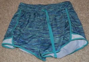 So Girl's Size XS Black/Blue/Green Shorts with Drawstring - Picture 1 of 2