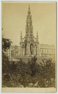 CDV circa 1870 A. Burns. Edinburgh. Scott Monument. Ecosse. Scotland. - Picture 1 of 2