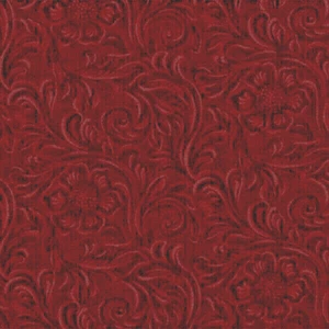 Moda 11216 11 Tooled Leather pattern "BLOOD RED" BY THE YARD - Picture 1 of 1