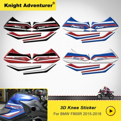 Para BMW F800R 2018 motocicleta tanque de combustible almohadilla lateral calcomanía pegatina empuñaduras protectoras Foto 1 de 4
