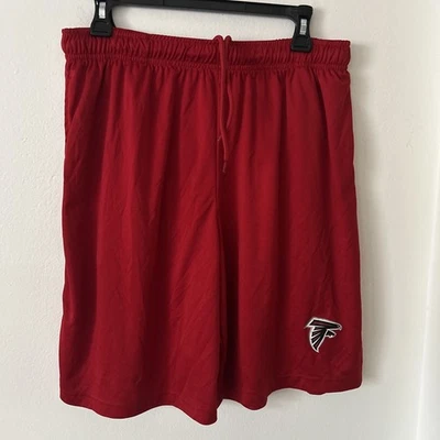 FANATICS 男式 NFL 亚特兰大 FALCONS 聚酯球衣短裤刺绣红色 — 第 1/4 张图片