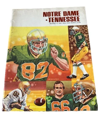 1978 Notre Dame Fighting Irish vs. Tennessee Volunteers Football Program 🏈 - Image 1 of 4