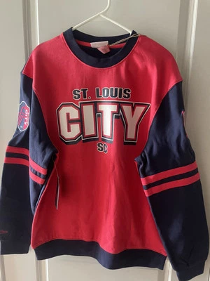 St. Louis City SC MITCHELL & NESS MLS Crewneck Sz. M Men's NWT MSRP 110 FreeShip — 第 1/4 张图片