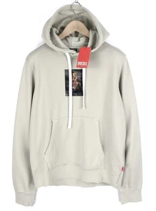 Diesel S-Ginn-Hood-E2 Uomo Cappuccio L Grigio Pullover Canguro Taglie - Bild 1 von 11