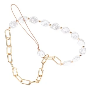Ornements de téléphone portable lanière de poignet pour femmes chaîne de bijoux bracelet en perles - Photo 1/12