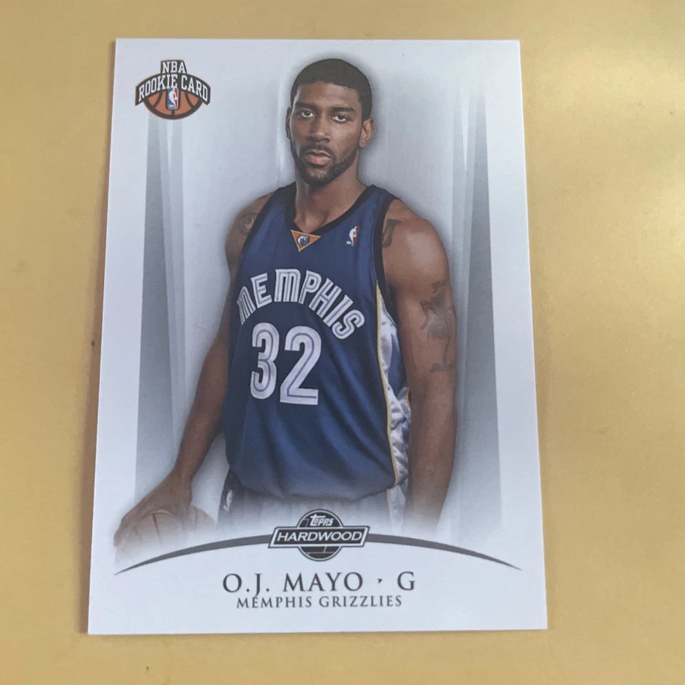 2008-09 Topps Hardwood # 103 O.J. Mayo RC # 731/2009 Memphis Grizzlies NBA - Image 1 of 4