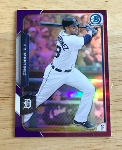 2015 Bowman Chrome #35 J.D. Martinez Purple Refractor /250 - Picture 1 of 2