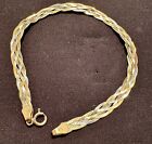 9ct Tri Colour Gold Bracelet 