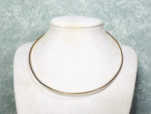 Cartier 18K Yellow Gold Wire Choker Necklace Collar 15 1/2" - Picture 1 of 4