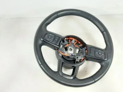 Jeep JL Wrangler OEM Black Leather Heated Steering Wheel 2018 2019 2020 72577 - Image 1 of 4