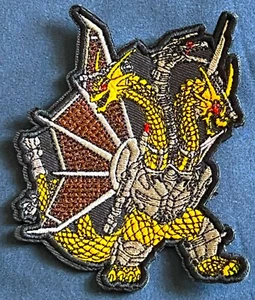 GODZILLA Monsterverse 4" MECHA KING GHIDORAH Embroidered figure PATCH action - Picture 1 of 2