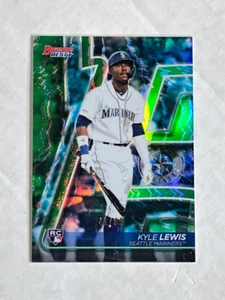 KYLE LEWIS 2020 Bowman's Best GREEN REFRACTOR SP RC 41/99! #31! CHECK MY ITEMS! - Picture 1 of 2
