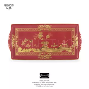 Richard Ginori - Tesori Oriente Italiano Rubrum - Bandeja Rectangular Grande - Imagen 1 de 9