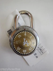 Master Lock Combination Padlock 1525 School Locker Gym LA DODGERS LOGO New! - Picture 1 of 1