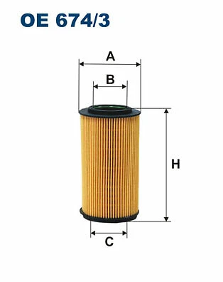 Oil Filter for HYUNDAI KIA:NF V,AZERA,AMANTI,OPIRUS,GRANDEUR 26320-3C100 - Image 1 of 2
