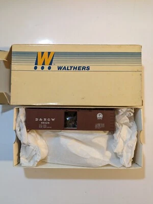 HO Walthers D&RGW 40' DS Wood Box car w/ Wood Ends Kit NIB Item#932-2204 - Image 1 of 2