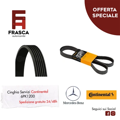 Cinghia Servizi Poly-V Continental Mercedes Classe A W176 W177 A160 A180 - Imagen 1 de 3