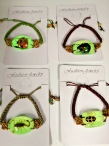 NEW Real INSECT SCORPION and BUG BRACELET Glow In The Dark Jewelry PENDANT US - Picture 1 of 19