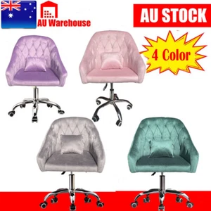 Cute Desk Chair Computer Office Chair Makeup Vanity Chair Swivel Rolling Chair - Picture 1 of 16