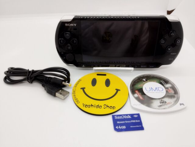 Restored PlayStation Portable PSP 3000 Core Pack System Piano Black  (Refurbished)