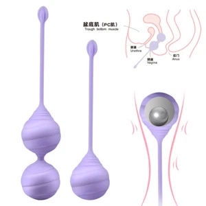 Kegel Ejercicio Ben Wa Ball 2 PIEZAS/CONJUNTO Músculos Pélvicos Apriete Masajeador Cuentas - Imagen 1 de 14