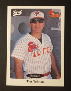 1996 Best Tucson Toros Tim Tolman #26 Manager 