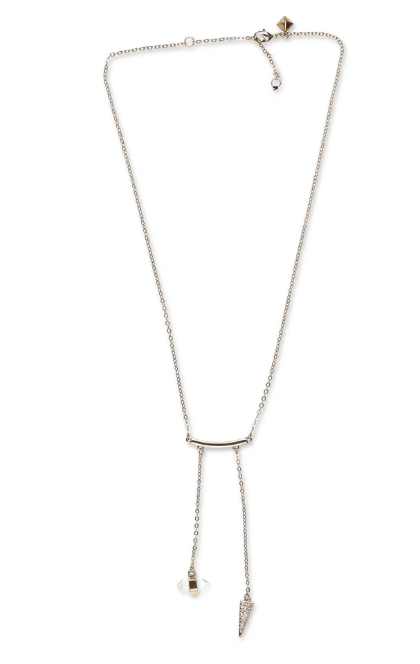 Collar doble gota para mujer Rebecca Minkoff 301153 - dorado Foto 1 de 1