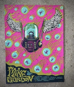 Póster Mike Gordon Summer Tour 2023 verde Justin Helton LE 15 numerado en mano - Imagen 1 de 2