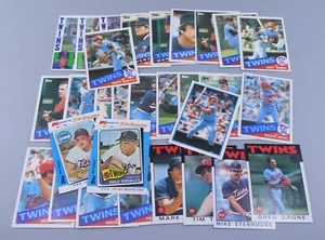 Minnesota TWINS 30 Card LOT 1984 1985 1986 Topps Kent Hrbek Frank Viola - Picture 1 of 23