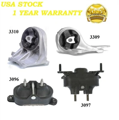 4 piezas motor delantero y montaje de transmisión apto para Chevrolet Malibu 2006-2007 3,9 L Foto 1 de 4