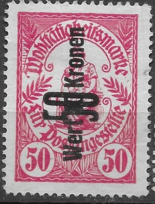 AUSTRIA Publicidad sello de caridad para trabajadores postales🔥50 K/ROJO🔥MNG🔥FISCAL🔥 Foto 1 de 2