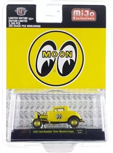 M2 MACHINES 1:64 1932 FORD ROADSTER THREE WINDOW COUPE "MOONEYES" MJS56 chase - Picture 1 of 9
