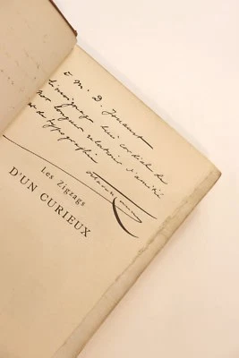 1888 Octave UZanne Les Zigzags d'un Curieux Félix Buhot Envoi autographe Jouaust - Photo 1/4