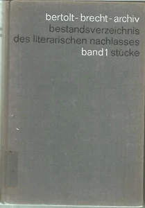 Bertolt Brecht Archive -- Literary list -- part 1 -- RARE! - Picture 1 of 1