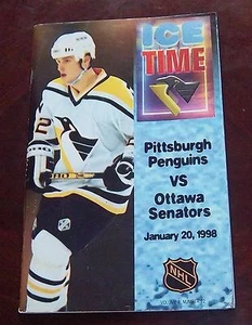 Pittsburgh Penguins Game Program Ice Time January 20 1998 - Bild 1 von 2