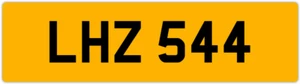 LHZ 544 L 3x3 DATELESS PRIVATE NUMBER PLATE LEE LOU LUKE LUCY LEO LISA LIAM LEN - Picture 1 of 1