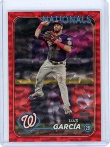 Luis Garcia /199 RED FOIL COLOR MATCH 2024 Topps Series 2 #657 Nationals - Picture 1 of 2