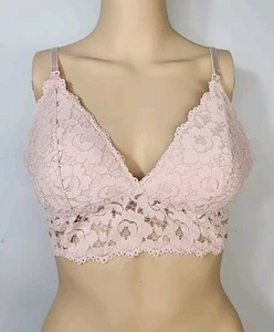 Nwt Momanda 34C Women's Lace Nursing Bra Wirefree Adobe Rose - Picture 1 of 9