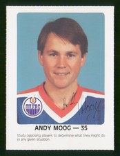 ANDY MOOG 1984-85 OILERS RED ROOSTER 84-85 NO 35 NRMINT+         7436