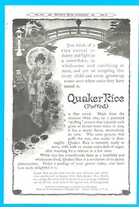 CEREAL DE ARROZ CUÁQUERO 1906 desayuno chino o japonés estanque koi - Imagen 1 de 3