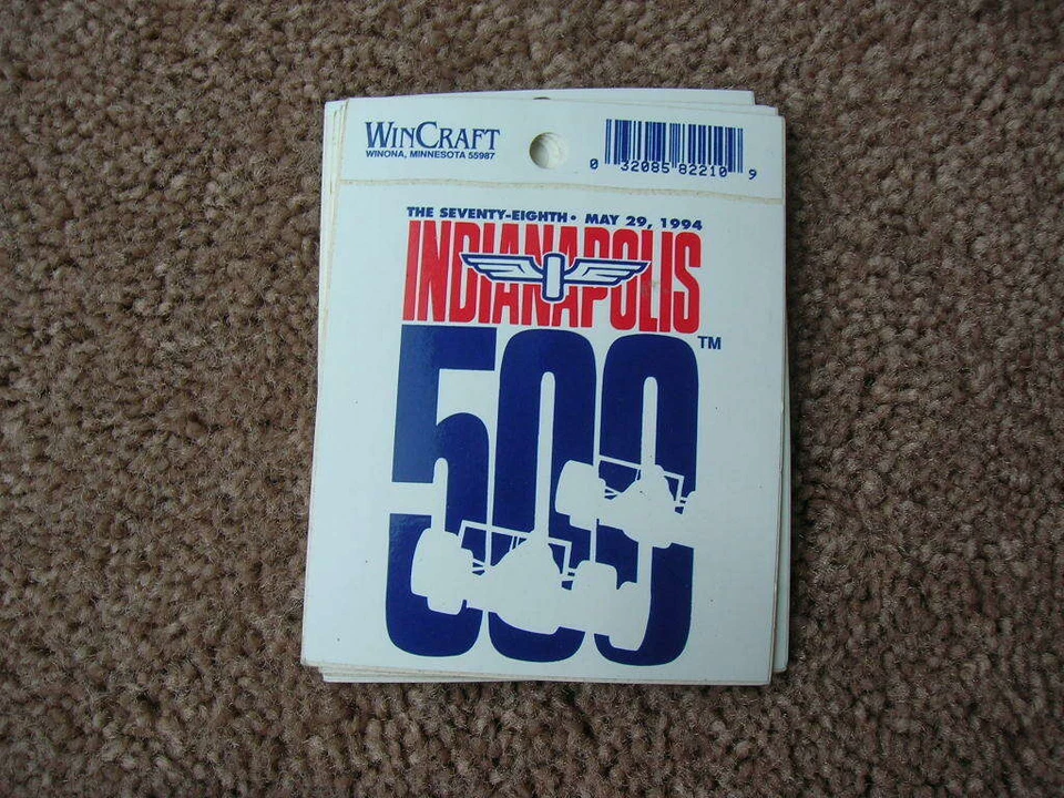 1994 Indianapolis 500 Collector Event Decal Stricker 78th Indianapolis Motor  - Image 1 of 1