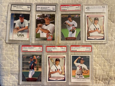 Lote de 7 equipos de béisbol de EE. UU. TOPPS & UD calificados 9/10 Scherzer Strasburg Rendon Foto 1 de 4