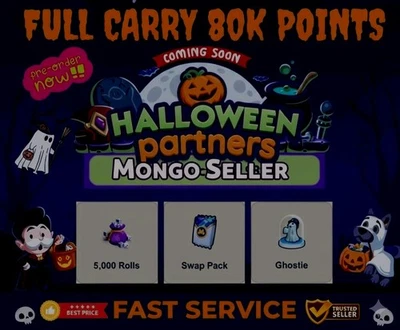 Monopoli G0🔥Halloween Partner Event 🔥Slots Fast Carry ❄️Full carry 80k 28 Oct - Image 1 of 4