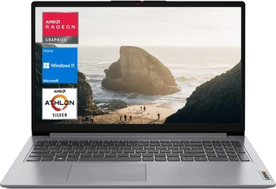 Lenovo Ideapad 1 15.6" HD Laptop  Athlon Silver 3050U - 4GB Memory - 128GB eMMC - Image 1 of 4