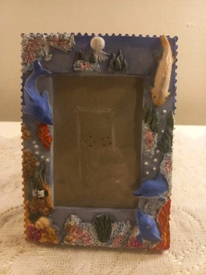 Tranquilo Bajo El Mar Imagen 3D 6.5×4.5" Marco Foto 3×4 "Pic Coral Dolphins Foto 1 de 4